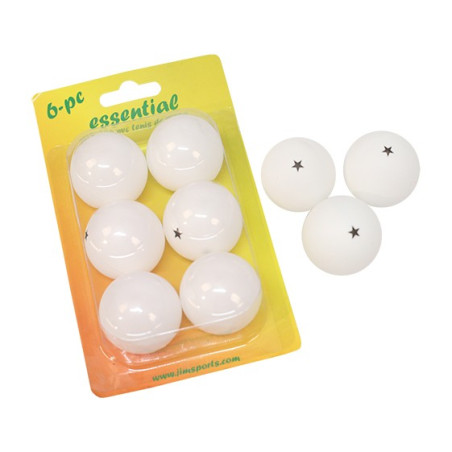 Boîte 6 Balles Ping-Pong PVC – Initiation | CLUB-SHOP.fr