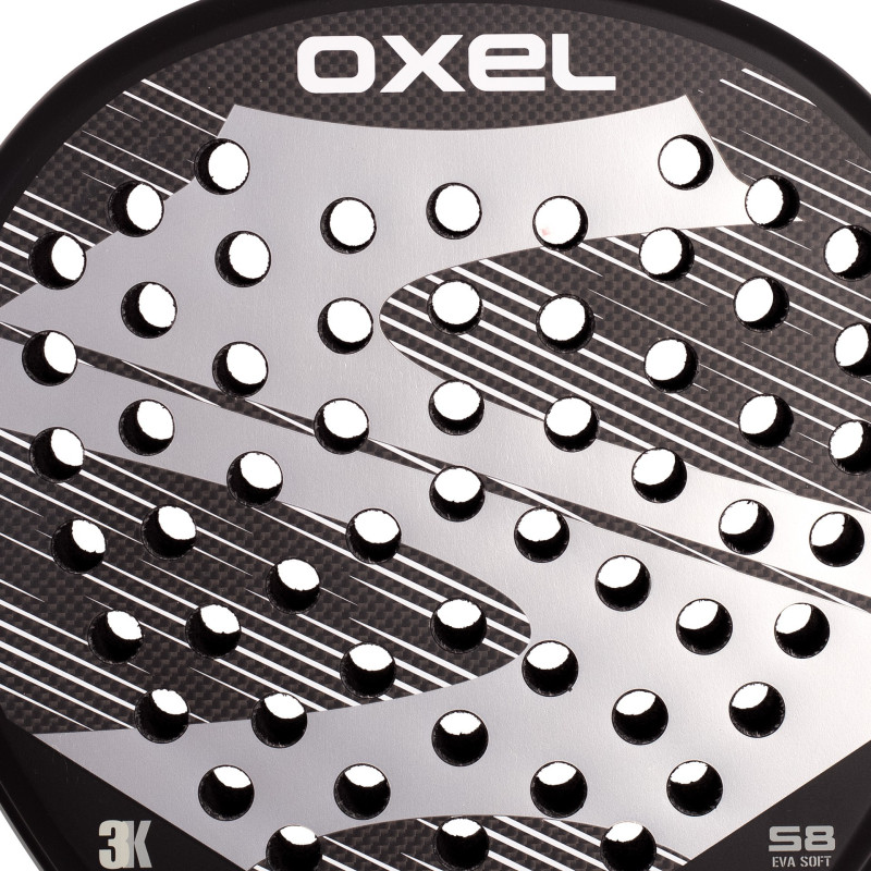 Raquette Padel Softee Oxel Carbone 3K Polyvalente | CLUB-SHOP.fr