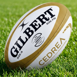 Ballon rugby personnalisé Gilbert ORION match | CLUB-SHOP.fr