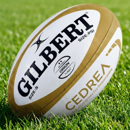 Ballon rugby personnalisé Gilbert ORION match | CLUB-SHOP.fr