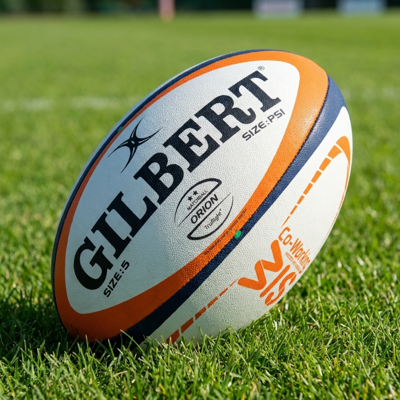 Ballon rugby personnalisé Gilbert ORION match | CLUB-SHOP.fr