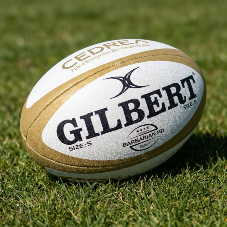 Ballon rugby personnalisé Gilbert Barbarian HD | CLUB-SHOP.fr