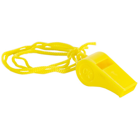 Pack 5 Sifflets Plastique Standard Avec Lanière | CLUB-SHOP.fr