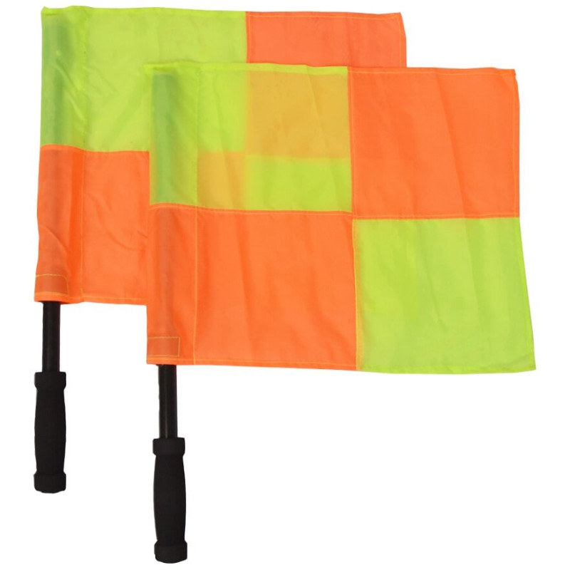 Drapeaux de Touche Football Damier Arbitre | CLUB-SHOP.fr