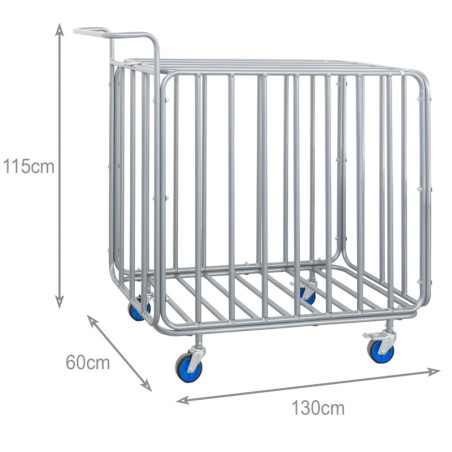 Chariot Porte Ballons BARTY 100 Ballons Métal | CLUB-SHOP.fr
