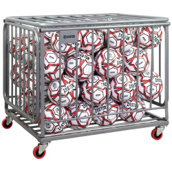 Chariot Porte Ballons BERNA 70 Ballons Acier | CLUB-SHOP.fr