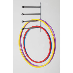 Porte Cerceaux 4 Bras Acier Rangement Sport | CLUB-SHOP.fr