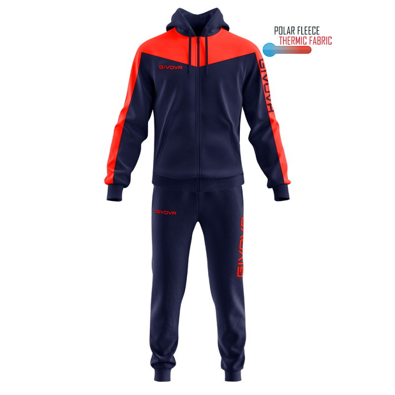Survêtement Givova Roma Capuche Polaire | CLUB-SHOP.fr
