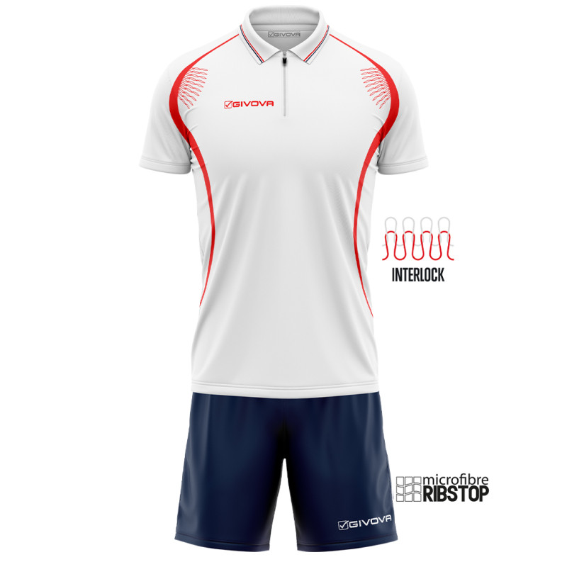Kit Easy Givova polo et bermuda | CLUB-SHOP.fr