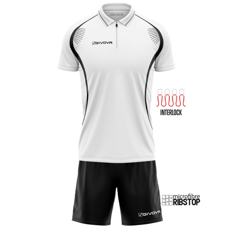 Kit Easy Givova polo et bermuda | CLUB-SHOP.fr