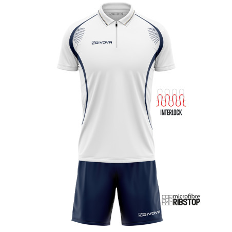 Kit Easy Givova polo et bermuda | CLUB-SHOP.fr