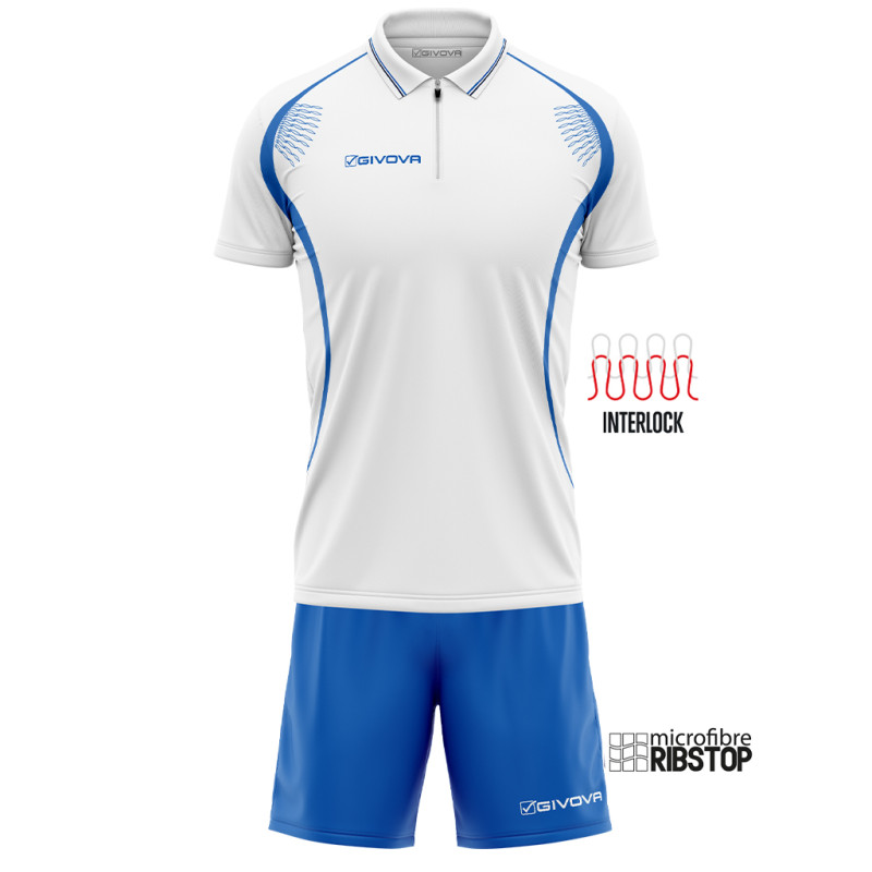 Kit Easy Givova polo et bermuda | CLUB-SHOP.fr