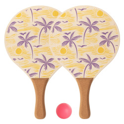 Raquettes de Plage Bois Softee Palm | CLUB-SHOP.fr
