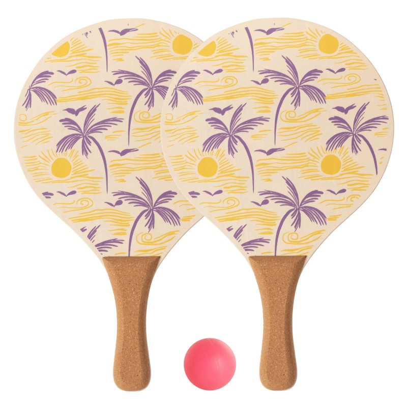 Raquettes de Plage Bois Softee Palm | CLUB-SHOP.fr