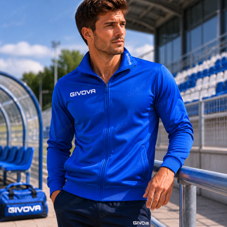 Veste de survêtement Givova Giacca Mono 500 bleu roi