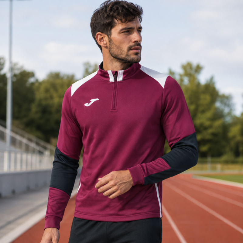 Sweat Joma Danubio IV Homme Demi-Zip Polaire Et Confort | CLUB-SHOP.fr