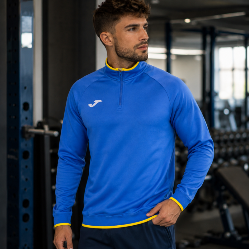 Sweatshirt JOMA COMBI PREMIUM Homme Demi-Zip Sport | CLUB-SHOP.fr