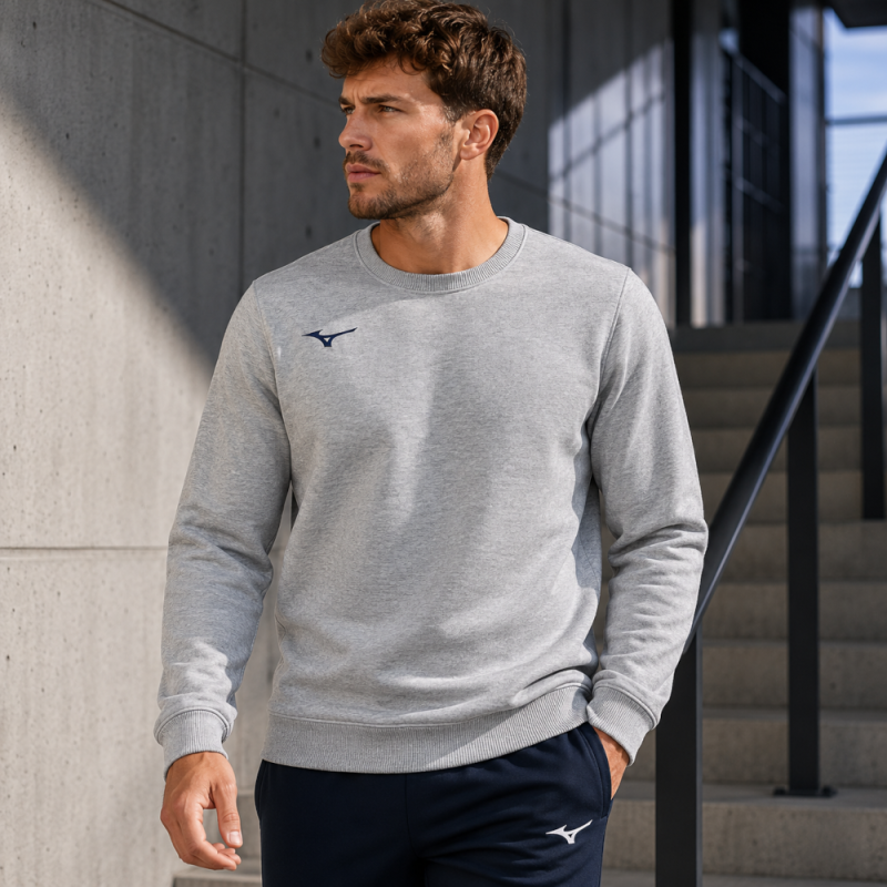 Sweat MIZUNO TERRY CREW Unisexe Club & Collectivité | CLUB-SHOP.fr