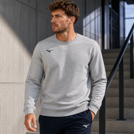 Sweat MIZUNO TERRY CREW Unisexe Club & Collectivité | CLUB-SHOP.fr