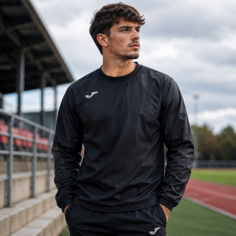 Sweat Imperméable Rugby Joma Col Côtelé Cordon Ajustable | CLUB-SHOP.fr