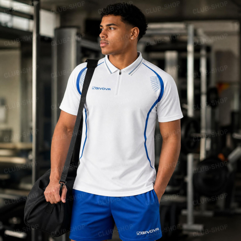 Kit Easy Givova polo et bermuda | CLUB-SHOP.fr
