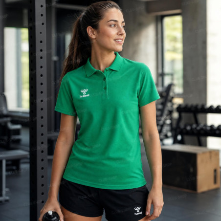 Polo femme hummel GO 2.0 coton bio | CLUB-SHOP.fr