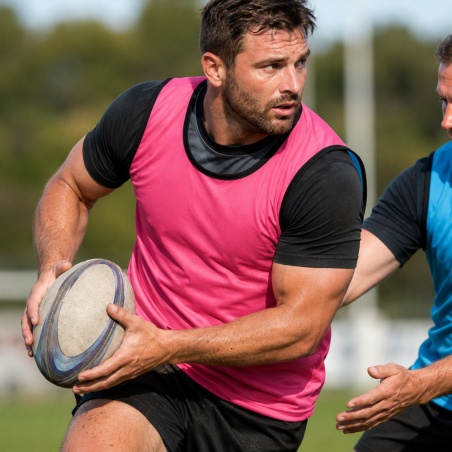 Chasuble rugby réversible – Robuste et double coloris | CLUB-SHOP