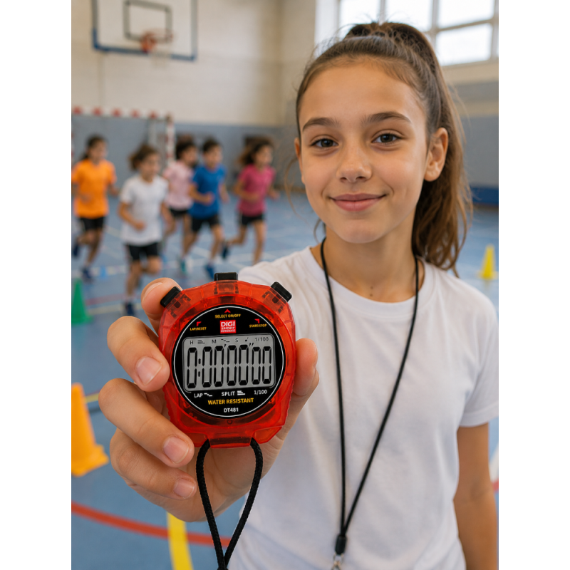 Chronomètre DT481 sport précis et étanche pour entraînement | CLUB-SHOP