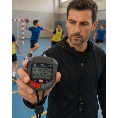Chronomètre sportif DT480 : 50 mémoires et cadence pour l'entraînement