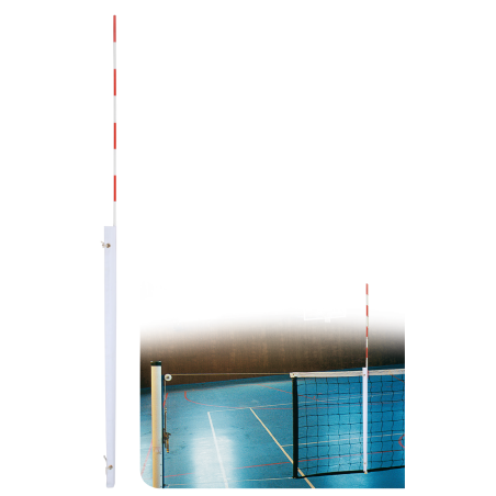 Mires de volley-ball réglementaires démontables avec supports de fixation