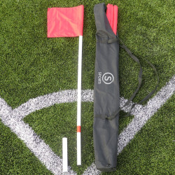 Lot de 4 poteaux de corner articulés pour football | CLUB-SHOP