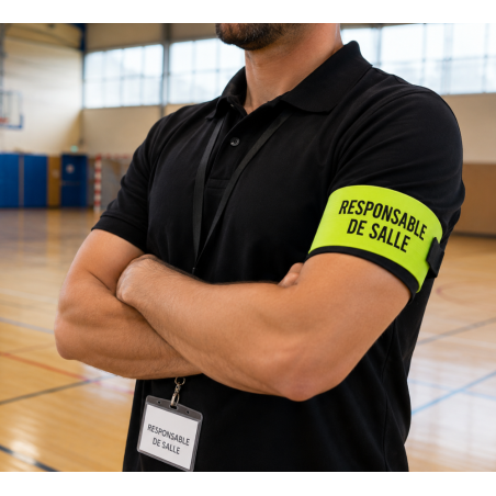 Brassard responsable de salle | Maintien optimal et visibilité