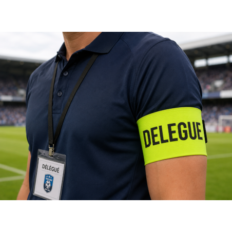 Brassard délégué jaune fluo élastique Senior