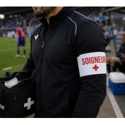 Brassard soigneur rugby - Identification du personnel médical en match