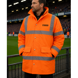 Parka haute visibilité imperméable pour stadier | CLUB-SHOP