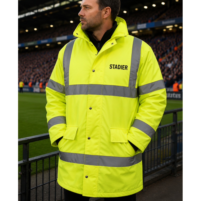 Parka haute visibilité imperméable pour stadier | CLUB-SHOP