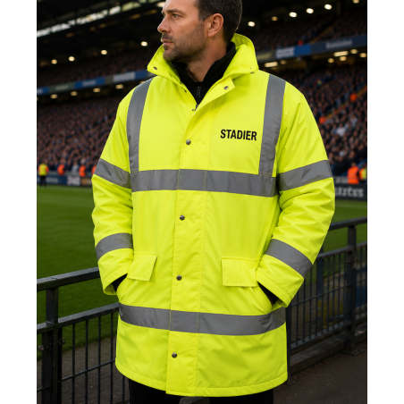 Parka haute visibilité imperméable pour stadier | CLUB-SHOP