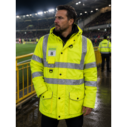 Parka haute visibilité imperméable 7 en 1 pour stadier