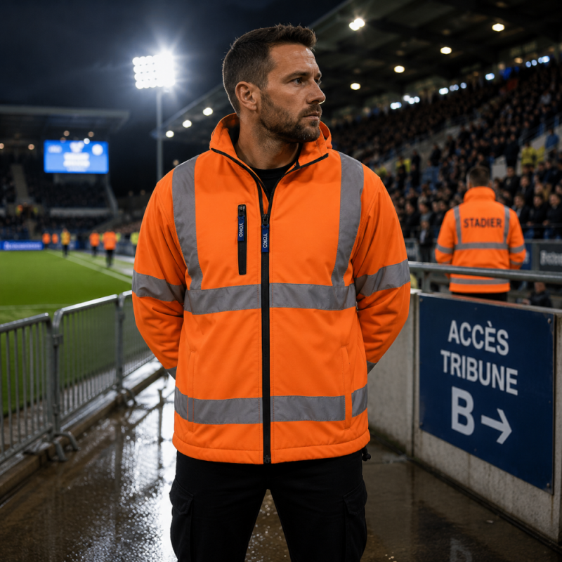 Veste softshell haute visibilité homme | Protection imperméable