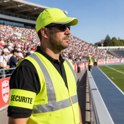 Casquette haute visibilité pour Stadier