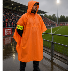 Poncho de pluie pour stadier - Protection imperméable fluo 2
