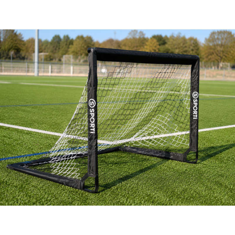 Mini but pliable 120x90 cm pour football - La paire avec housse
