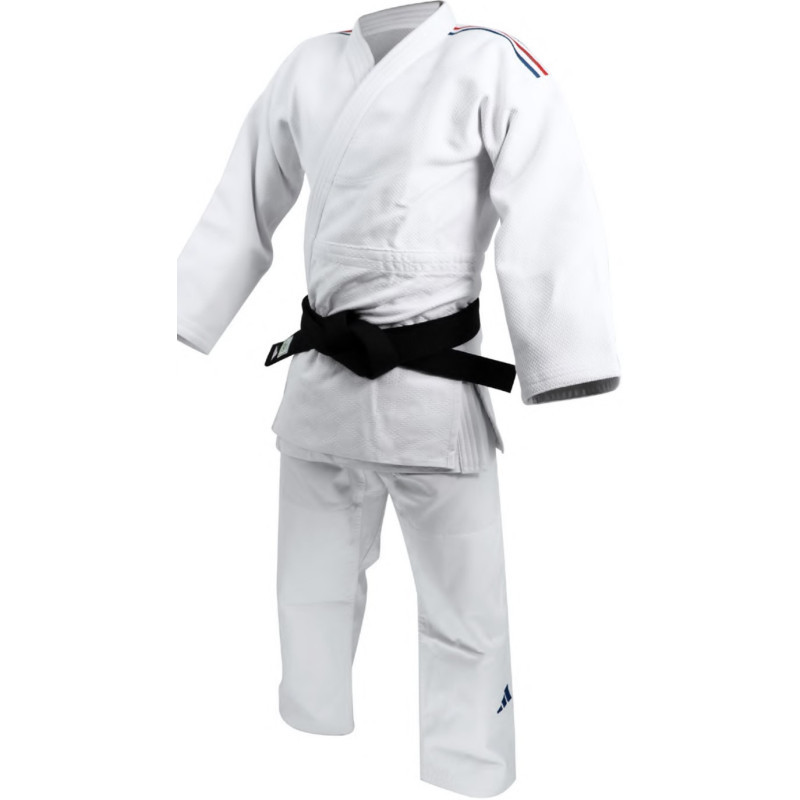 Kimono de judo Adidas Champion III bleu blanc rouge homologué IJF