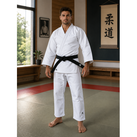 Kimono judo Adidas J500 Training : judogi blanc d'entraînement