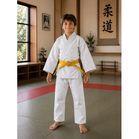 Kimono de judo grain de riz Adidas sans bandes - Débutant