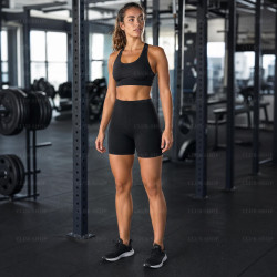 Legging fitness mi-long Proact – Confort et engagement écoresponsable