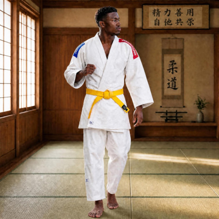 Kimono de judo Mizuno Kodomo Plus grain de riz | CLUB-SHOP.fr