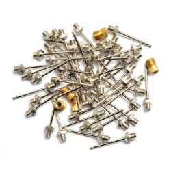 Lot de 50 aiguilles de gonflage + 5 embouts américain | Ballons sport