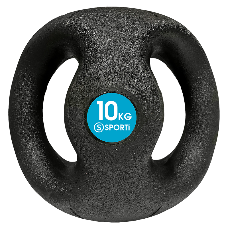 Médecine ball avec poignées : exercices de renforcement de 4 à 10 kg