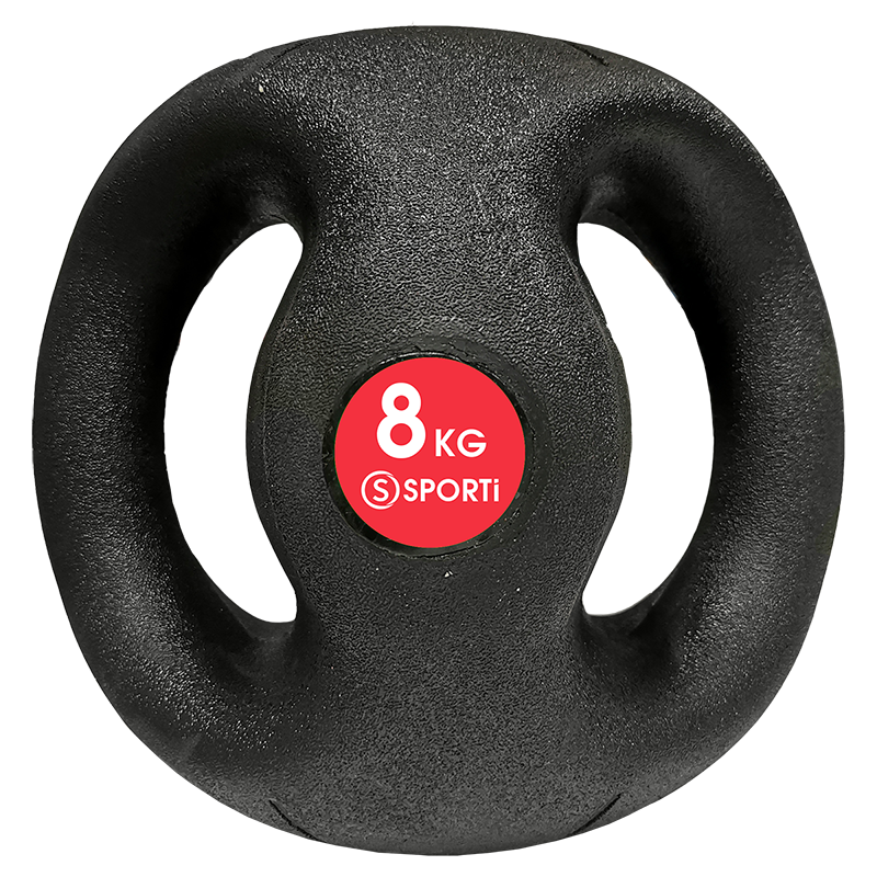 Médecine ball avec poignées : exercices de renforcement de 4 à 10 kg
